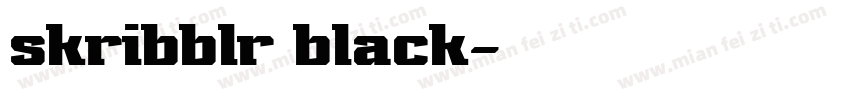 skribblr black字体转换
